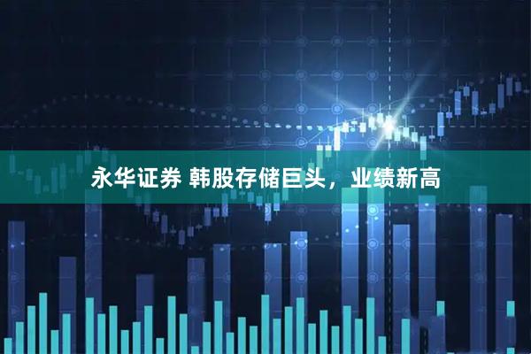 永华证券 韩股存储巨头，业绩新高